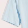 Stacked blank t-shirts, heather gray & white, soft knit texture visible. Crew neck, clean seams, ready for printing. - View 3