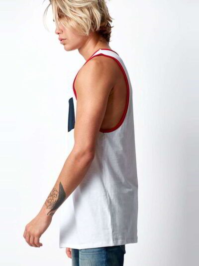 Crisp blank tank tops, smooth jersey knit, clean seams. Perfect for printing. See the soft drape and vibrant color potential!