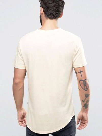 Soft, natural cotton t-shirts bulk pack. Notice the smooth knit and durable shoulder seams. Perfect blank canvases for your d