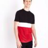 Pile of t-shirts, custom-printed with slogans. Soft cotton knit, clean seams, vibrant ink colors. Customizable garment in bul