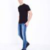 Stacked bulk t-shirts. Soft, heathered texture, double-stitched seams visible. Ideal for custom streetwear designs. Neutral t