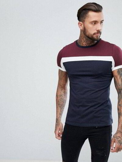 Soft, bulk cotton t-shirts. Notice the fine stitching & smooth texture. Classic crew neck style, available in neutral tones.