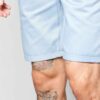 Heavyweight cotton sweat shorts. Notice the dense, textured 275 GSM fabric and reinforced stitching. A comfortable, durable g