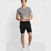 Men's summer set: t-shirt & shorts. Solid color. Soft fabric, clean stitching. Casual, comfortable. Lightweight and breathabl