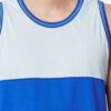 Close-up of bulk moisture wicking tank tops. Soft, breathable fabric with reinforced stitching. Ideal for workout wear, vibra