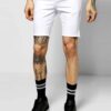 Close-up of quick-dry running shorts. Breathable polyester with fine stitching. Hints of blue, lightweight, ideal for perform