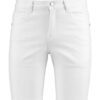 Close-up of quick-dry running shorts. Breathable polyester with fine stitching. Hints of blue, lightweight, ideal for perform
