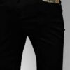 Close-up of quick-dry running shorts. Breathable polyester with fine stitching. Hints of blue, lightweight, ideal for perform