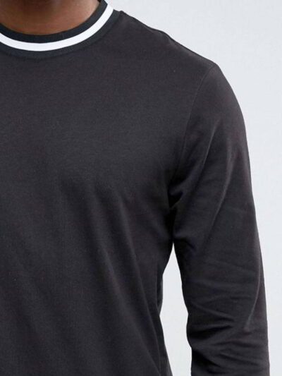Bulk team t-shirts in action! See breathable, durable jerseys, perfect for sports. Note reinforced stitching and soft feel. -