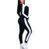 Pile of ladies' tracksuits in various colors. Soft, fleecy texture visible. Close stitching details shown on cuffs & seams. S
