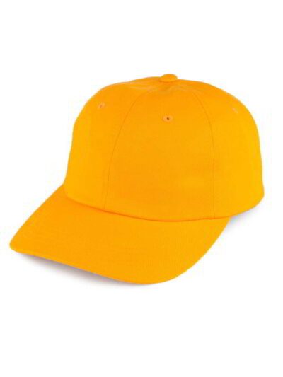 Structured baseball cap with curved visor. Woven twill, durable stitching. Customizable front panel. Dark navy color. Classic
