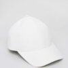 Structured twill cap with raised, bold 3D embroidery. Notice the depth of the stitching & slight sheen. Dark color & curved b