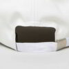 Structured twill cap with raised, bold 3D embroidery. Notice the depth of the stitching & slight sheen. Dark color & curved b