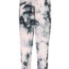 Black and pink tie dye tracksuit. Soft sublimation print. Contrast tie dye drawstring. Comfortable activewear set, vibrant co