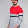 Close-up on soft, ring-spun cotton t-shirt. Vibrant, direct-to-garment print. Quality stitching detail. Wholesale blank tee,