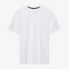 Heavy cotton men's t-shirt and shorts set. Relaxed drop shoulder fit, visible sturdy stitching, textured fabric. Solid color,