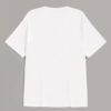 Close-up of custom embroidered t-shirts. Soft cotton texture, vibrant thread, neat stitching. Heather grey, short sleeve. Ide