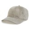 Navy trucker cap with custom text embroidery. Woven front, breathable mesh back, adjustable snap closure. Close-up shows deta