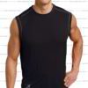 Close-up of bulk gym tank tops: smooth, breathable fabric, reinforced stitching at armholes. Assorted colors, athletic fit. R