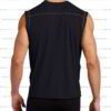 Close-up of bulk gym tank tops: smooth, breathable fabric, reinforced stitching at armholes. Assorted colors, athletic fit. R