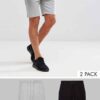 Athletic training shorts, close-up showing breathable woven fabric, reinforced stitching. Performance garment, likely navy or