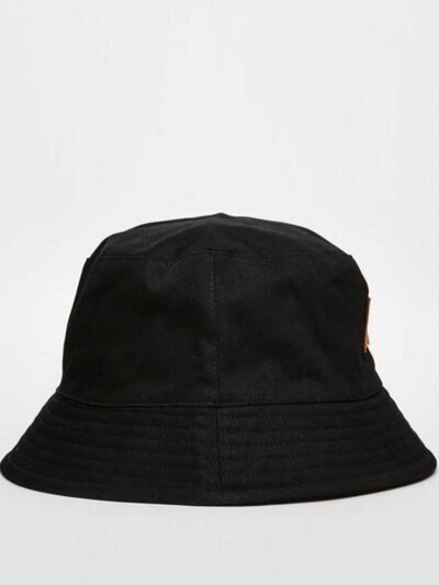 Olive green bucket hat. Woven fabric texture, neat stitching. Wide brim for sun protection. Ready for your custom logo! - Vie
