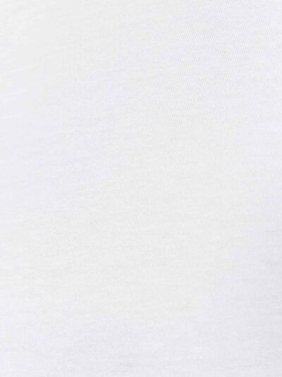 Men's stylish t-shirt, likely cotton. Close-up shows custom logo print. Fine stitching details on the navy blue collar and sl