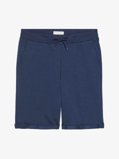 Men's organic cotton tee and shorts set. Soft heathered texture, clean stitching. Sustainable summer style. - View 1 of 5