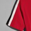 Close-up of soft, breathable custom t-shirt. Quality stitching, smooth fabric, vibrant event design. Short-sleeve, crew neck