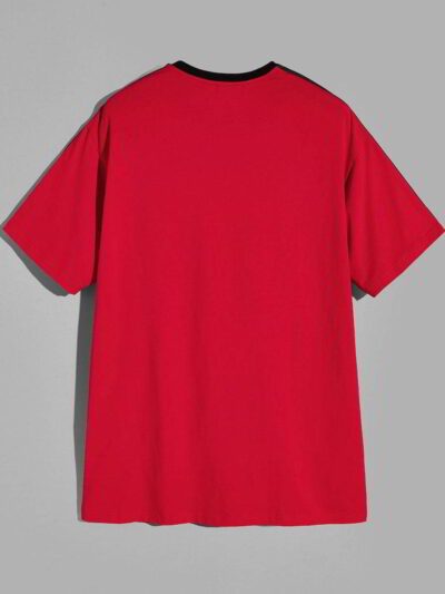 Close-up of soft, breathable custom t-shirt. Quality stitching, smooth fabric, vibrant event design. Short-sleeve, crew neck