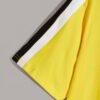 Close-up of soft, breathable custom t-shirt. Quality stitching, smooth fabric, vibrant event design. Short-sleeve, crew neck