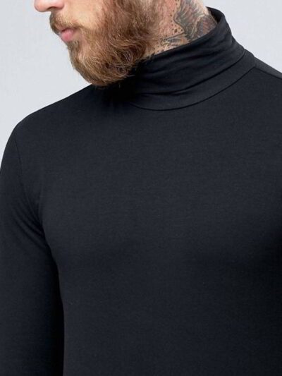 Close-up of custom t-shirts, smooth knit fabric, reinforced stitching at collar. Company uniform, heathered grey, short sleev
