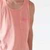 Close-up of breathable athletic tank tops in vibrant team colors with reinforced stitching. Soft, lightweight, moisture-wicki