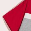 Close-up of a custom text t-shirt. Notice smooth fabric, reinforced stitching. Short sleeve, solid color. Ready for your desi
