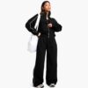 Chic custom women's casual tracksuit and sweatpants combo in soft, durable material with neat stitching - View 2 of 2