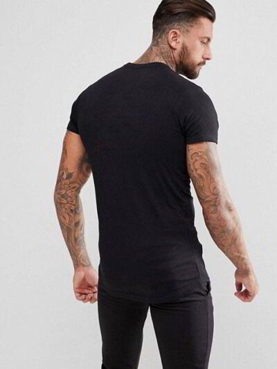 Close-up of a crisp, custom adult t-shirt. Notice smooth cotton knit, clean stitching, vibrant design. Choose your color and