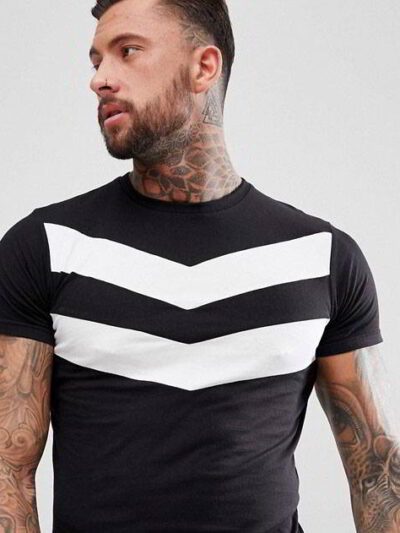 Close-up of a crisp, custom adult t-shirt. Notice smooth cotton knit, clean stitching, vibrant design. Choose your color and
