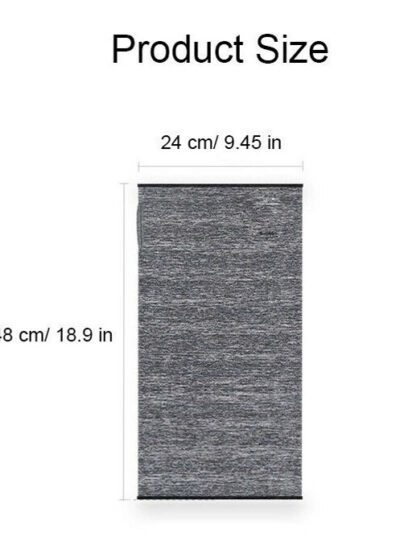 Lightweight cycling bandana, ice silk fabric, breathable half face mask. Heathered gray/blue, finely stitched edges, ergonomi