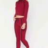 Sportswear tracksuits: close-knit fabric, contrast piping. Zippered jacket, tailored fit pants. Durable training gear with de