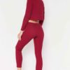 Sportswear tracksuits: close-knit fabric, contrast piping. Zippered jacket, tailored fit pants. Durable training gear with de