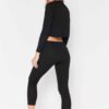 Sportswear tracksuits: close-knit fabric, contrast piping. Zippered jacket, tailored fit pants. Durable training gear with de