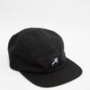 Five-panel trucker hat, customizable logo, breathable mesh back, structured front panel, crisp stitching. Perfect headwear! -