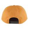 Close-up of a structured baseball cap. Front embroidered script, likely cotton twill texture, crisp stitching. Great for team