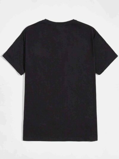 Men's camo t-shirt. Close up shows durable patch pockets, quality stitching. Soft, breathable feel implied by the fabric text
