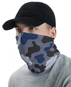 Jungle Blue & Black Camo Neck Gaiter by Ready One