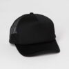 Trucker hat with breathable mesh back. Structured front panel, curved brim, and contrasting stitch detail. Perfect for custom