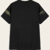 Men's camo striped t-shirt. Soft jersey knit, unique camouflage pattern, subtle stripes, crew neck, fine stitching. Urban sty