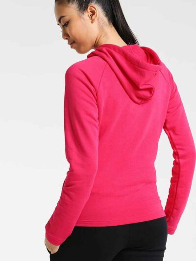 Raglan sleeve hooded tracksuit. Heathered knit, soft texture. Detailed stitching highlights modern design. Sporty loungewear