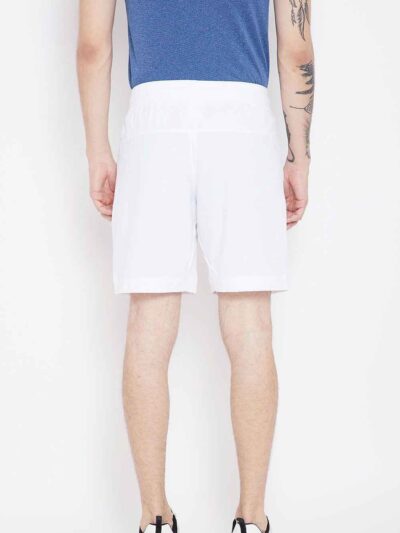 Lightweight running shorts. Breathable fabric texture, subtle stitching. Hints of royal blue. Perfect training apparel. - Vie
