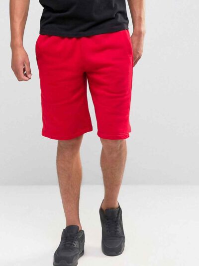 Lightweight organic cotton summer shorts in a relaxed fit. Notice the neat stitching and textured weave. Perfect casual wear